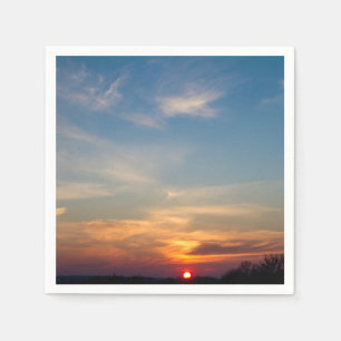 Guardanapo De Papel Céu sunset de inverno