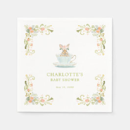 Guardanapo De Papel Chá da Mamãe Bunny na Primavera