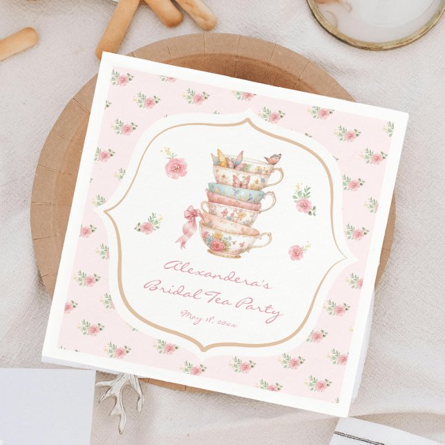 Guardanapo De Papel Chá de Bebê à Moda Tea Party (Criador carregado)