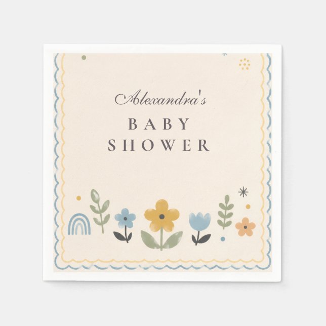 Guardanapo De Papel Chá de Bebê Abelha Bumble Divertida (Frente)
