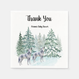 Guardanapo De Papel Chá de Bebê Animais da Floresta