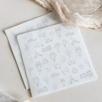 Chá de Bebê Berçário Blue Toile De Jouy