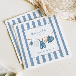 Guardanapo De Papel Chá de Bebê Blue Jean Baby