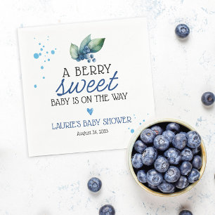 Guardanapo De Papel Chá de Bebê Blueberry Doce Fruta