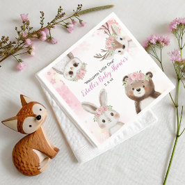 Guardanapo De Papel Chá De Bebê Boho Floral Da Woodland Whimsland