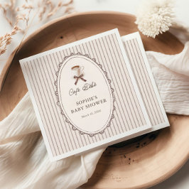 Guardanapo De Papel Chá de Bebê Café Bebe Vintage