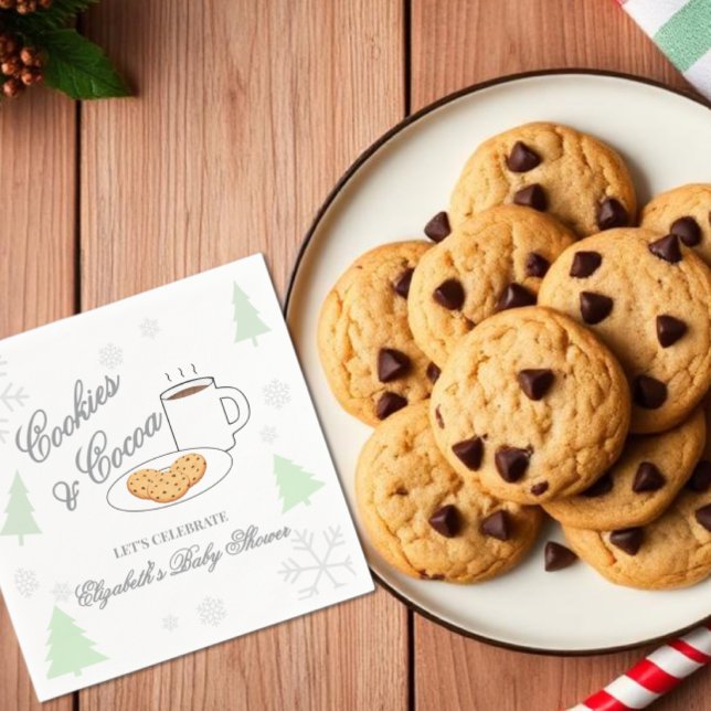 Guardanapo De Papel Chá de Bebê Cookies & Cocoa (Criador carregado)