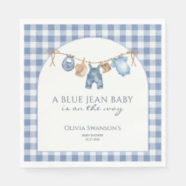 Guardanapo De Papel Chá de Bebê Cowboy de Blue Jean