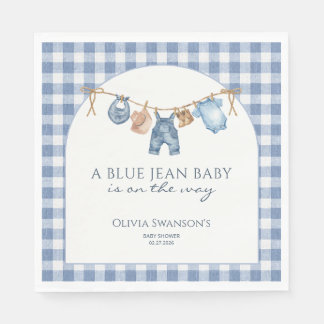 Guardanapo De Papel Chá de Bebê Cowboy de Blue Jean
