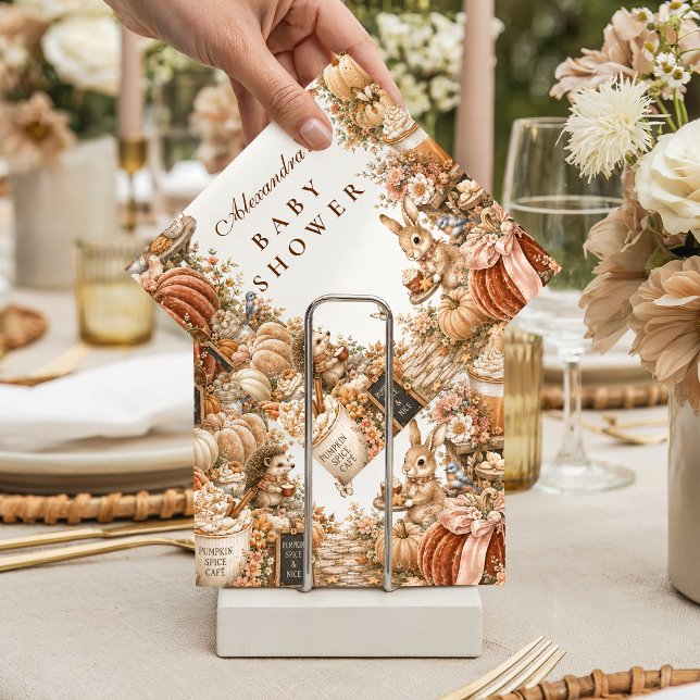 Guardanapo De Papel Chá de Bebê Cozy Pumpkin Spice (Criador carregado)