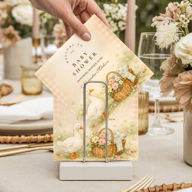 Guardanapo De Papel Chá de Bebê da Primavera da Goose Silly Caprichosa (Criador carregado)