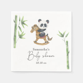Guardanapo De Papel Chá de bebê de bambu e urso panda