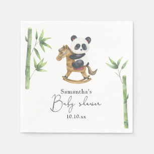 Guardanapo De Papel Chá de bebê de bambu e urso panda