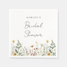 Guardanapo De Papel Chá de Bebê de Campo de Flores Silvestres de Verão