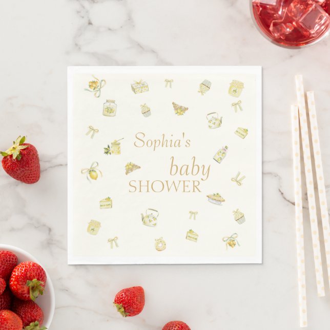 Guardanapo De Papel Chá de Bebê de Citrino Italiano (Insitu)