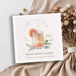 Guardanapo De Papel Chá de Bebê de Cocktail Rosa Laranja Bege
