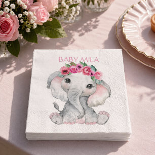Guardanapo De Papel Chá de Bebê de Elefante