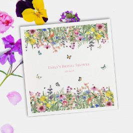 Guardanapo De Papel Chá de Bebê de Flores Silvestres de Verão & Borbol