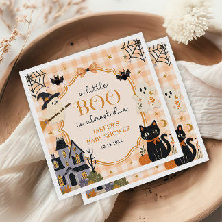 Guardanapo De Papel Chá de Bebê de Halloween Aguarela Um Pouquinho Ass