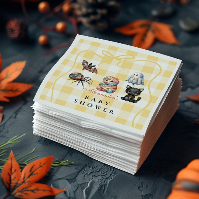 Guardanapo De Papel Chá de Bebê de Halloween Patchwork Aconchegante (Criador carregado)