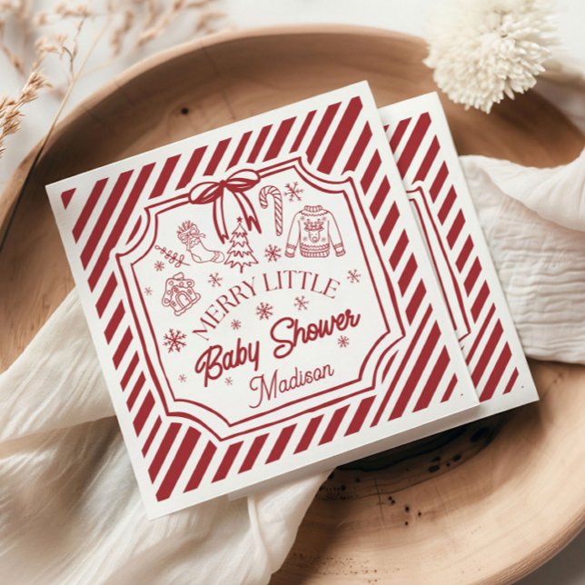 Guardanapo De Papel Chá de Bebê de Natal (Criador carregado)