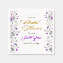 Chá de bebê de noiva com flores silvestres rosa-ro