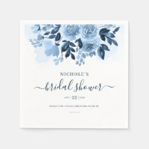 Chá de Bebê de Noiva com Letra de Água Floral Eleg