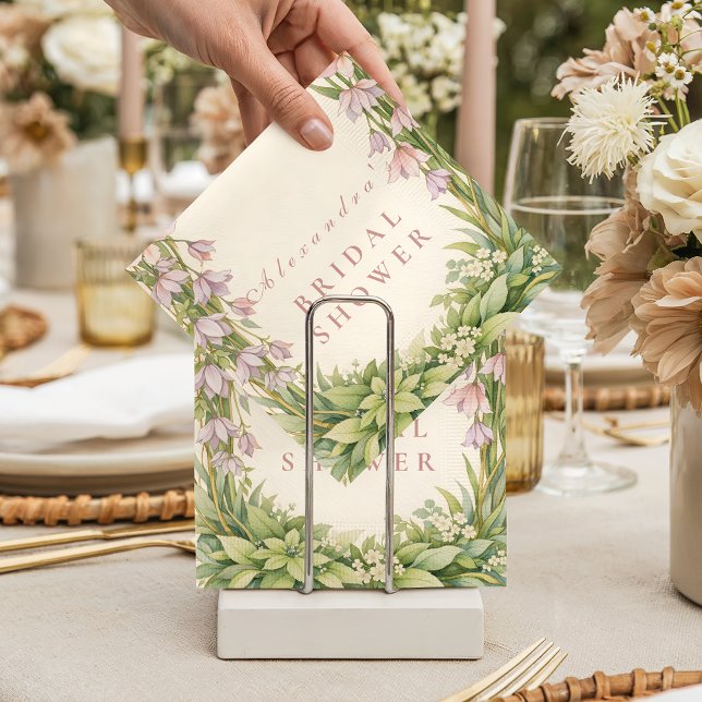 Guardanapo De Papel Chá de Bebê de Noiva de Jardim de Íris e Campainha (Criador carregado)