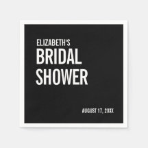 Chá de Bebê de Tipografia Simples