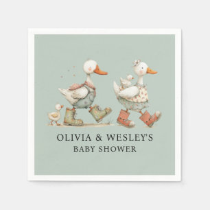 Guardanapo De Papel Chá de Bebê do 2º Bebê Silly Goose