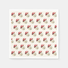 Guardanapo De Papel Chá de Bebê do Cogumelo