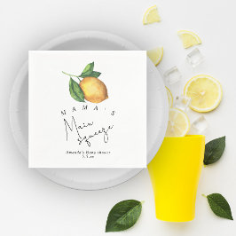 Guardanapo De Papel Chá de bebê do Lemon baby, o grande amor da Mamãe