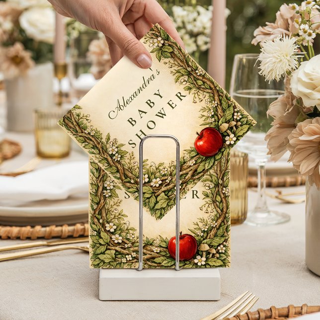 Guardanapo De Papel Chá de Bebê do Livro de Histórias do Bosque Encant (Criador carregado)