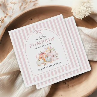 Guardanapo De Papel Chá de Bebê do Pequeno Abóbora de Outono