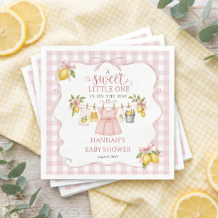 Guardanapo De Papel Chá de Bebê Doce Limão