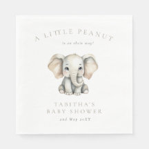 Chá de Bebê Elefante Minimalista Little Peanut