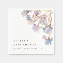 Guardanapo De Papel Chá de Bebê Elegante Íris