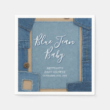 Chá de Bebê em Jeans Azul Bebê