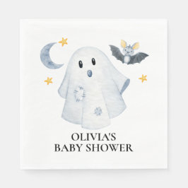 Guardanapo De Papel Chá de Bebê Fantasminha de Halloween