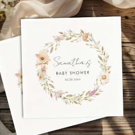 Guardanapo De Papel Chá de Bebê Flor Boho