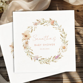 Guardanapo De Papel Chá de Bebê Flor Boho