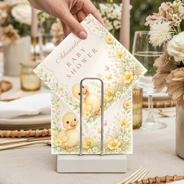 Guardanapo De Papel Chá de Bebê Flor Silvestre Doce Patinho (Criador carregado)