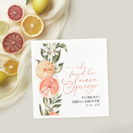 Guardanapo De Papel Chá de Bebê Floral de Citros de Verão