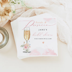 Guardanapo De Papel Chá de Bebê Floral JANE Blush & Prosecco