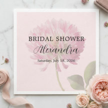 Chá de Bebê Floral Rosa Bege Romântico e Elegante