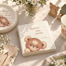Chá de Bebê Floresta em Aquarela Urso Bonito
