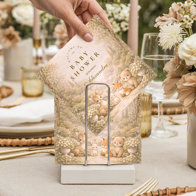 Guardanapo De Papel Chá de Bebê Jardim Florestal de Contos de Fadas (Criador carregado)