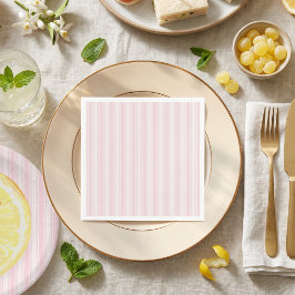 Guardanapo De Papel Chá de Bebê Listras Rosa