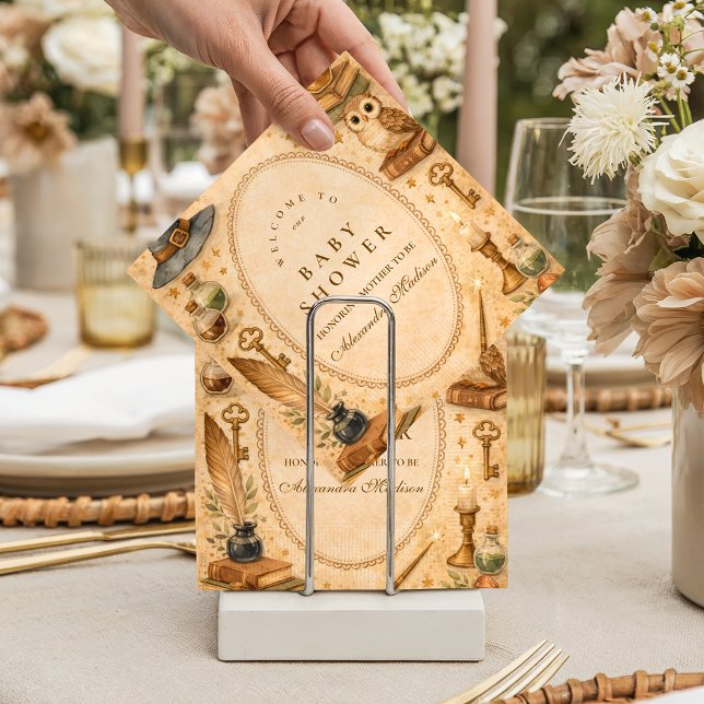 Guardanapo De Papel Chá de Bebê Mágico do Mago Caprichoso (Criador carregado)