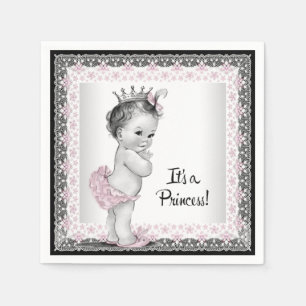 Guardanapo De Papel Chá de Bebê Menina Vintage